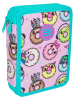 CoolPack Federmäppchen "Happy Donuts" in Rosa/ Türkis - (B)21 x (H)6 x (T)16 cm