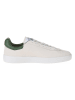 Lacoste Leder-Sneakers in Creme/ Grün