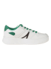 Lacoste Leder-Sneakers in Weiß/ Grün