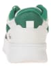 Lacoste Skórzane sneakersy w kolorze biało-zielonym