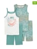 carter's 2er-Set: Pyjamas in Weiß/ Türkis