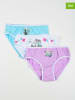 Disney Frozen 3er-Set: Slips: "Frozen" in Hellblau/ Weiß/ Lila