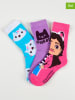 Gabby's Dollhouse 3-delige set: sokken "Gabby's Dollhouse" blauw/paars/ roze
