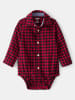 OshKosh Hemdbody in Rot/ Schwarz