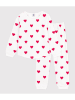 PETIT BATEAU Pyjama wit/rood