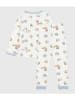 PETIT BATEAU Pyjama wit/meerkleurig