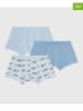 PETIT BATEAU 3-delige set: boxershorts lichtblauw/wit