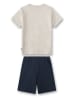 Sanetta Pyjama beige/donkerblauw