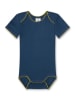Sanetta 2-delige set: rompers donkerblauw/rood