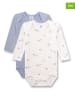 Sanetta 2-delige set: rompers lichtblauw/wit