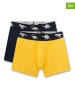 Sanetta 2-delige set: boxershorts zwart/geel