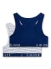 Sanetta 2-delige set: bustiers donkerblauw/wit