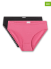 Sanetta 2-delige set: slips zwart/roze