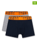 Sanetta 2er-Set: Boxershorts in Grau/ Schwarz