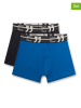 Sanetta 2-delige set: boxershorts zwart/blauw