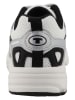 Tom Tailor Sneakers in Weiß/ Schwarz/ Silber