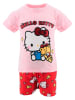 Hello Kitty Piżama "Hello Kitty" w kolorze jasnoróżowo-czerwonym
