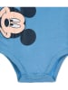 Disney Mickey Mouse 2er-Set: Bodys "Mickey" in Hellblau/ Weiß