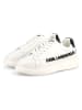 Karl Lagerfeld Kids Leren sneakers wit/zwart