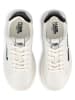 Karl Lagerfeld Kids Leren sneakers wit/zwart