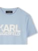 Karl Lagerfeld Kids Koszulka w kolorze błękitnym