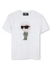 Karl Lagerfeld Kids Koszulka w kolorze białym