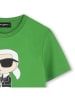 Karl Lagerfeld Kids Koszulka w kolorze zielonym
