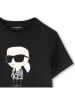 Karl Lagerfeld Kids Shirt zwart