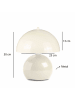 Opviq Lampa stołowa w kolorze kremowym - wys. 30 x Ø 23 cm