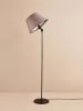 Opviq Staande lamp lichtgrijs/zwart - (H)145 cm