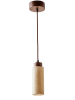 Opviq Hanglamp "Babıl" beige/bruin - (H)151 x Ø 6,5 cm