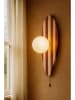 Opviq Wandlamp beige/rood - (H)42 cm x Ø 10