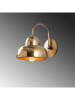 Opviq Wandlamp "Berceste" goudkleurig - (B)20 x (H)24 cm