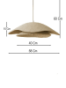 Opviq Hanglamp beige - (H)58 cm