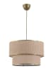 Opviq Hängeleuchte in Beige/ Gold - (H)70 x Ø 30 cm
