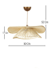 Opviq Hanglamp "Duvela" beige - (H)52 x Ø 50 cm
