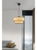 Opviq Hanglamp crème/zwart - (H)65 x Ø 30 cm
