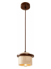 Opviq Hängeleuchte in Beige/ Braun - (H)150 x Ø 12 cm