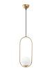 Opviq Hängeleuchte "Mudonı" in Gold - (H)146 x Ø 20 cm