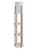 Opviq Staande lamp "Nora" lichtbruin/wit - (H)135 x Ø 21 cm
