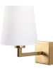 Opviq Wandleuchte "Profil" in Gold/ Weiß - (B)18 x (H)30 cm