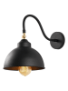 Opviq Wandleuchte "Berceste" in Schwarz - (B)21 x (H)28 cm