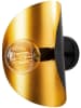 Opviq Wandlamp goudkleurig/zwart - (B)17 x (H)30 x (D)13 cm