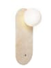 Opviq Wandlamp beige - (B)18 x (H)39 cm x Ø 10