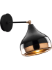 ABERTO DESIGN Wandleuchte in Gold/ Schwarz - (B)17 x (H)25 cm