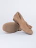 JOLANA & FENENA Leder-Slipper in Beige
