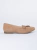 JOLANA & FENENA Leder-Slipper in Beige