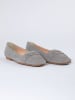 JOLANA & FENENA Leder-Slipper in Grau