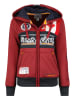 Canadian Peak Sweatjacke "Face" in Rot