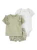 carter's 3tlg. Outfit in Khaki/ Grau